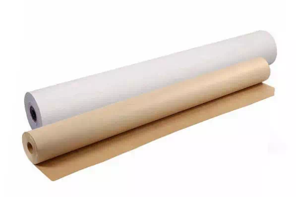 rouleaux neutres de papier kraft brun et de papier kraft blanc